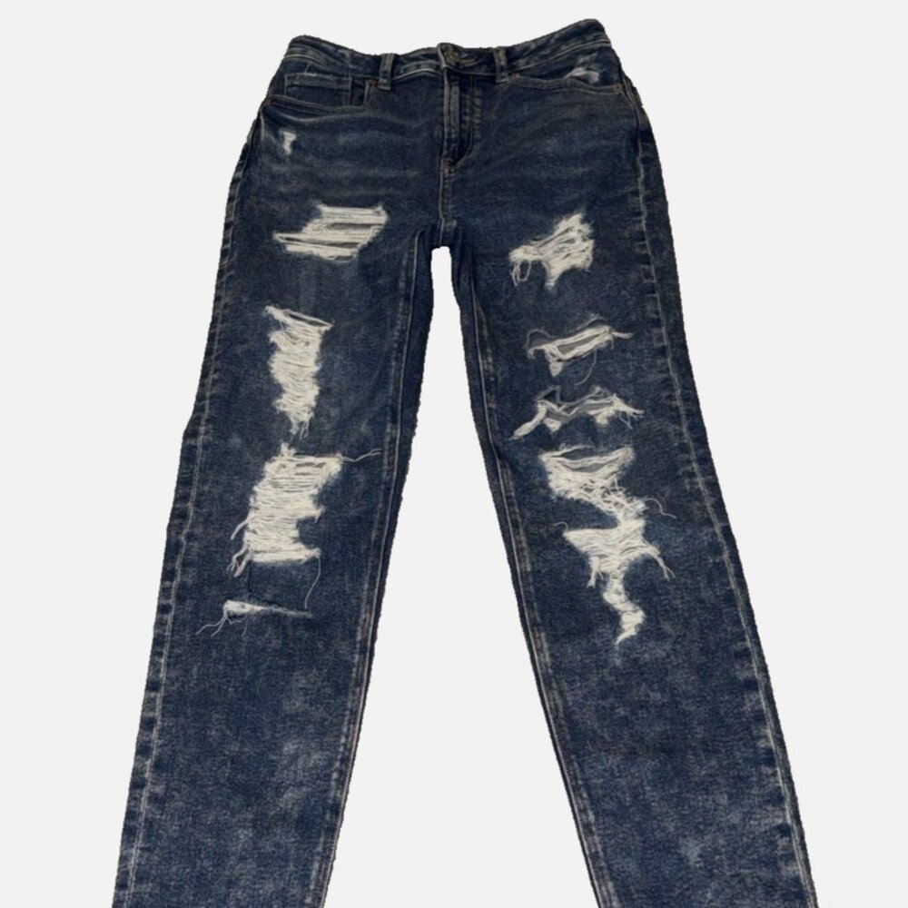 American Eagle STRETCH MOM JEANS Pants Women Size 2 Regular Blue Jeans